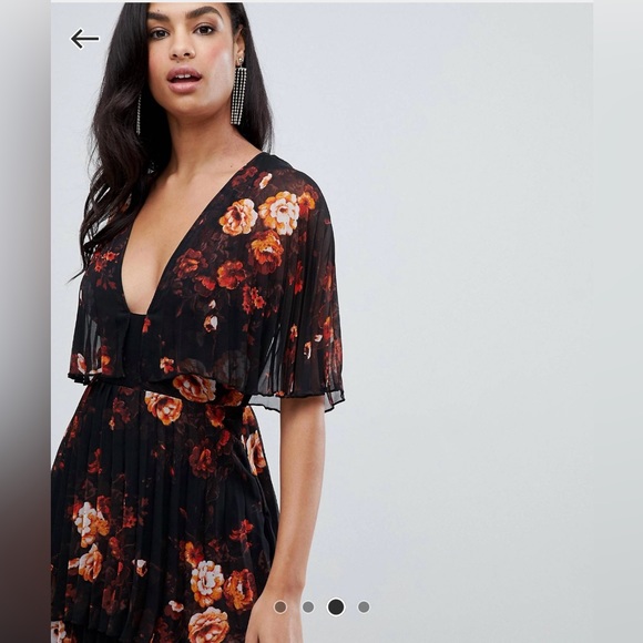 ASOS DESIGN soft pleated tiered maxi dress - Picture 3 of 3